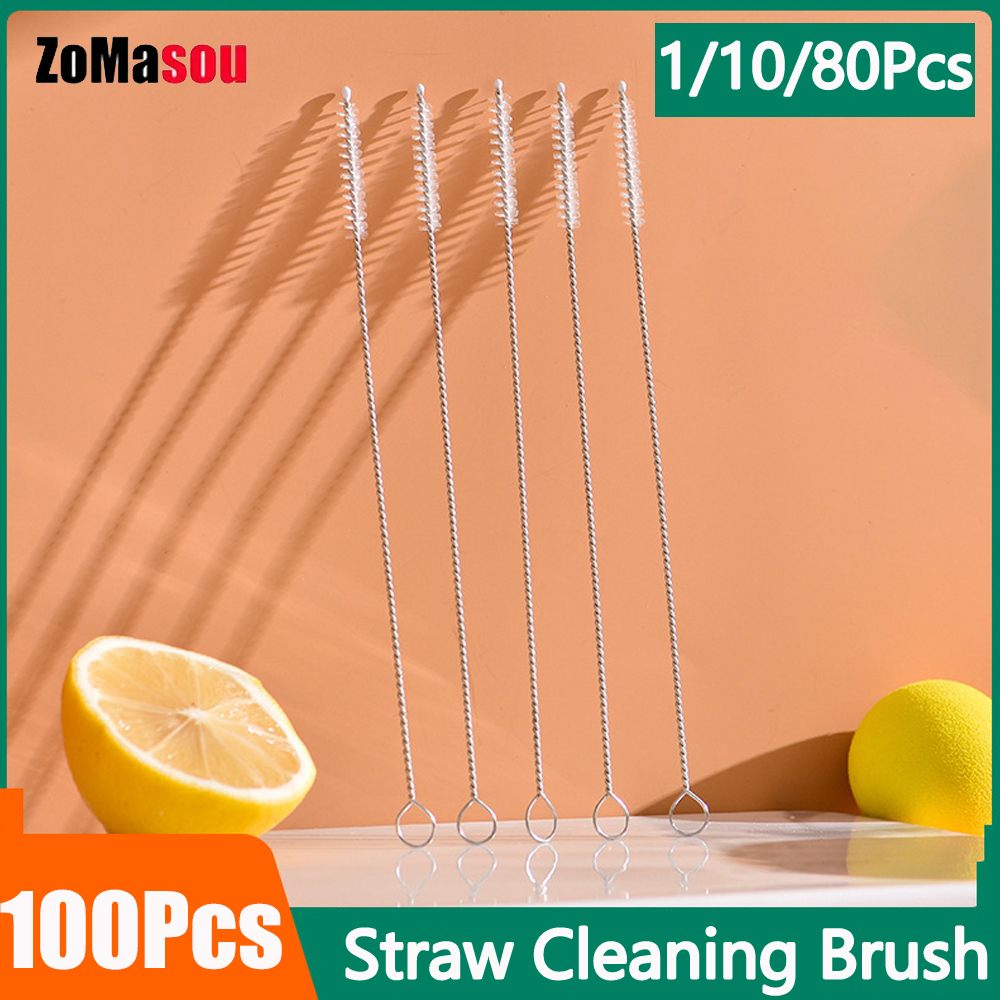 Weed Vaping Accessories - 1/10/100Pc Stainless Steel Straw Cleaning Brush