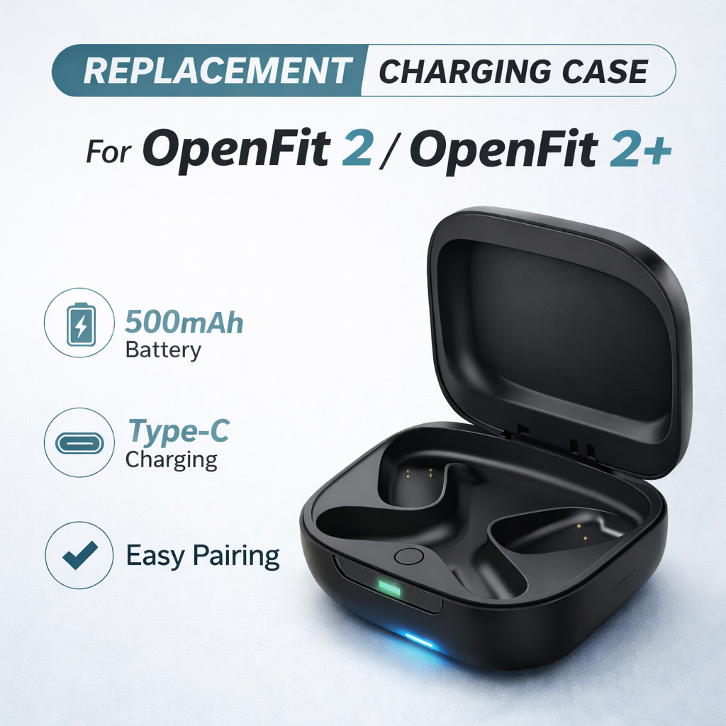 Battery Case Storage - Replacement Charging Case For SHOKZ OpenFit