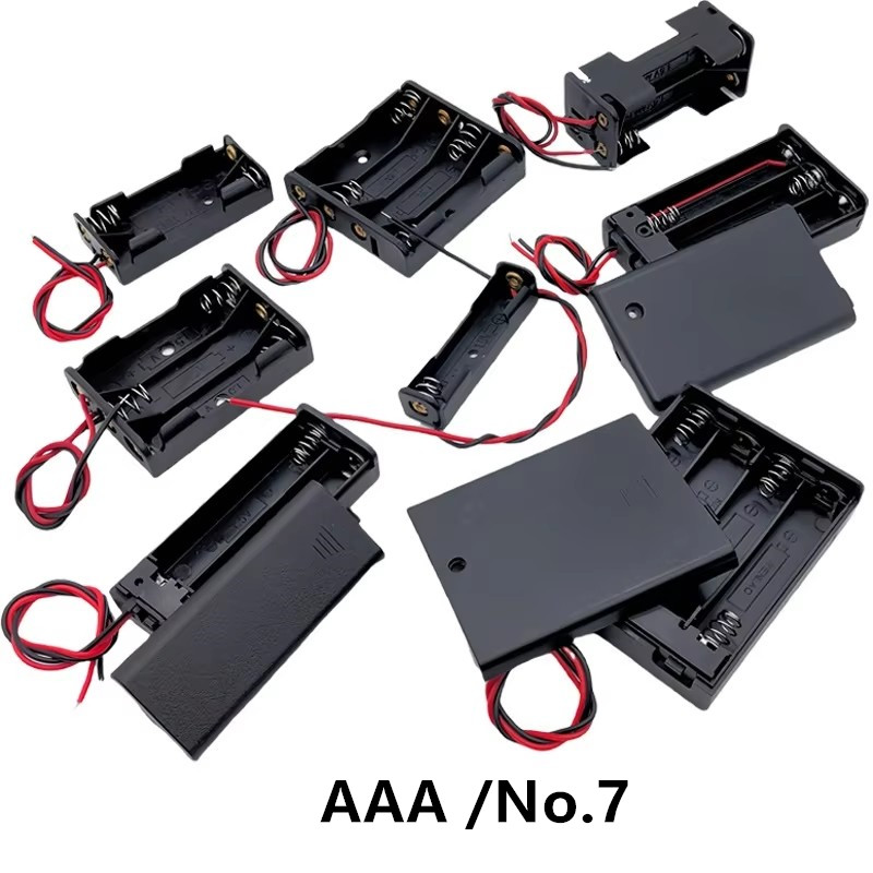 Battery Case Storage - 10Pcs AAA/No.7 Battery Storage Case With