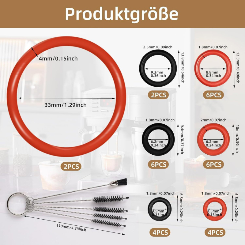 Tank O-Ring Seal - Silicone Sealing Ring O-Ring for Saeco