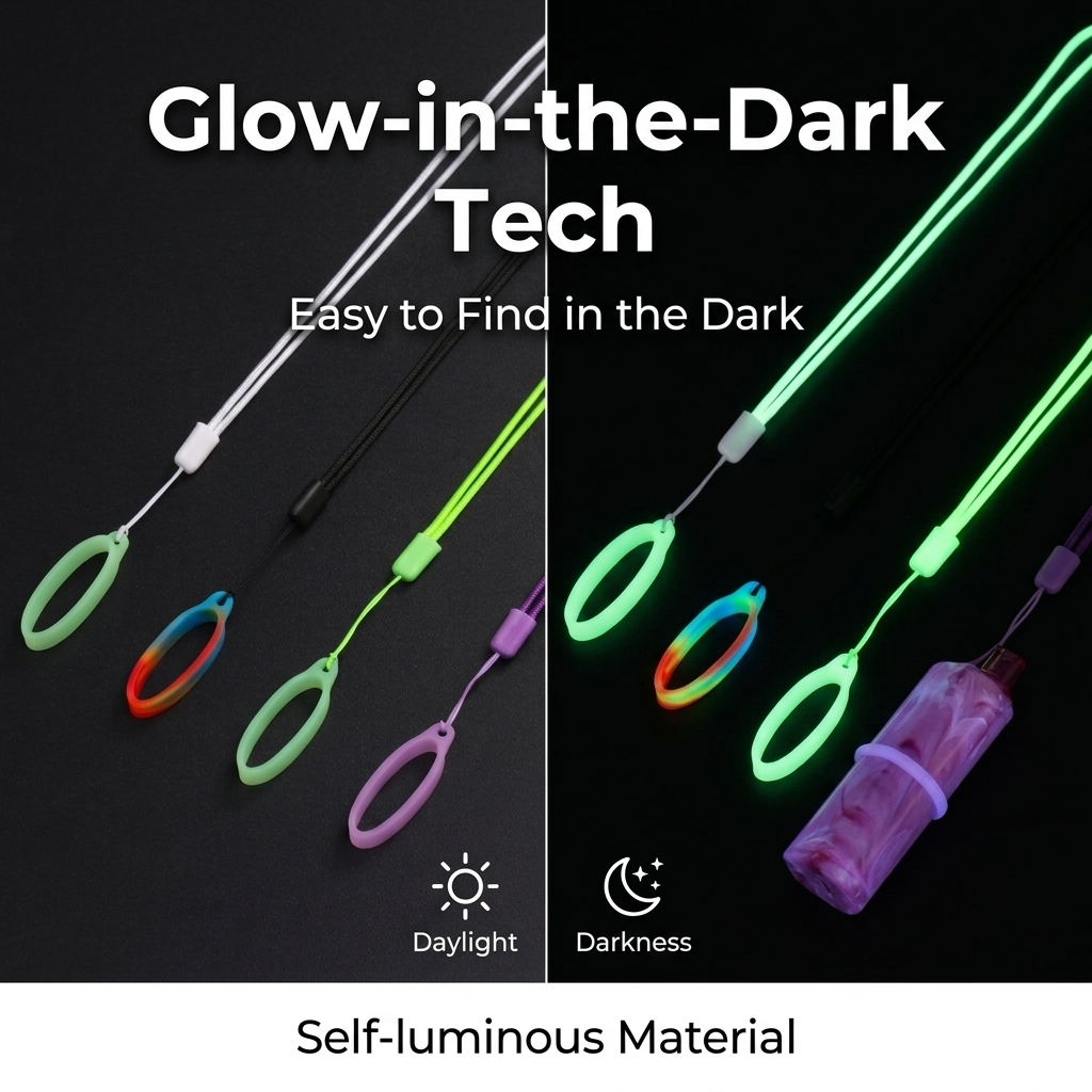 Vape Band Silicone - Multi-Color E-cigarette Lanyard,Vape Lanyard, Luminous Silicone