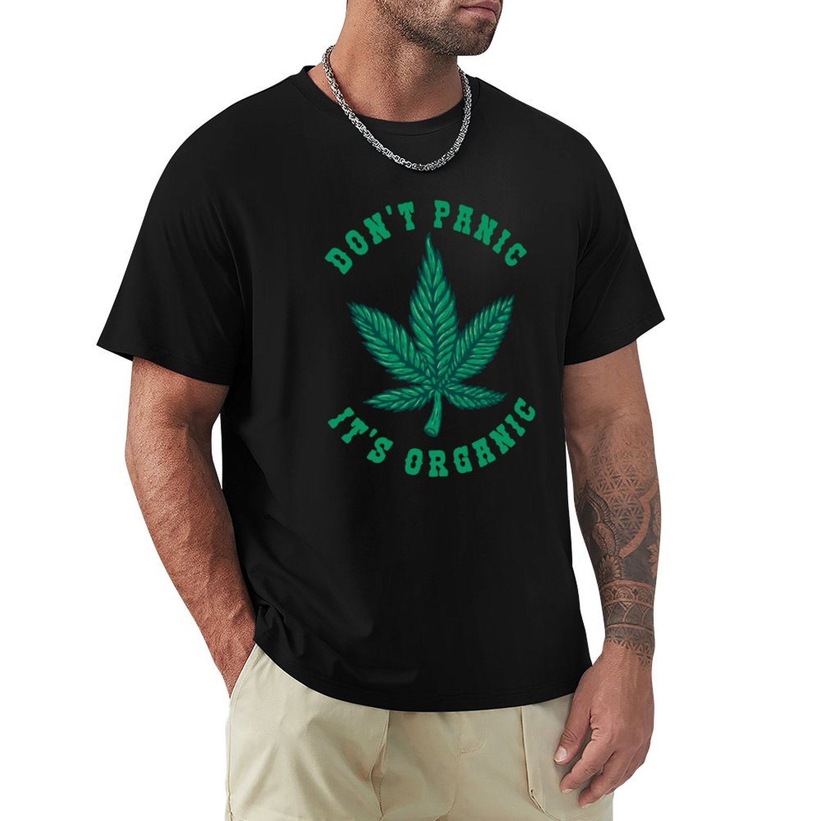 Cotton Wick Organic - Dont panic its organic T-Shirt Sport