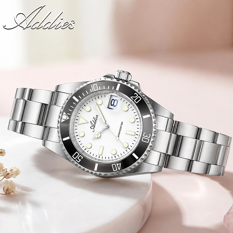 Battery Case Storage - ADDIES 36mm 50m Waterproof Women's Watches