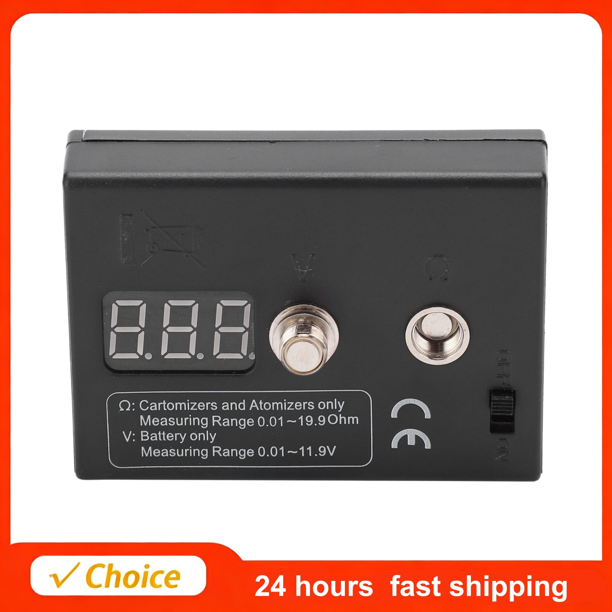 Ohm Meter Reader - Resistance OHM Meter Measuring for Atomizer