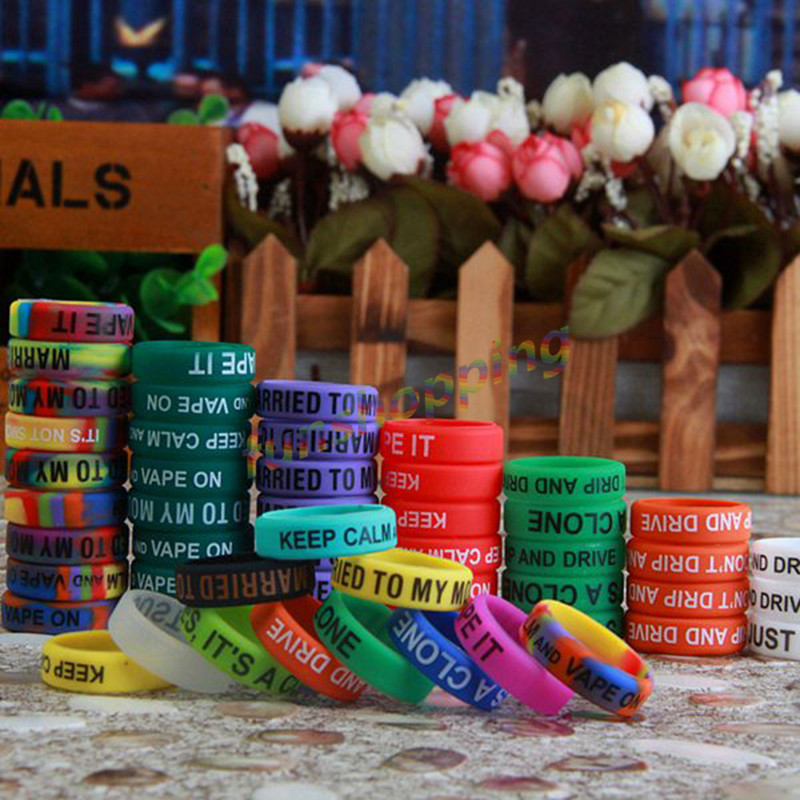 Vape Band Silicone - 10 pcs / Lot Multi-color Anti-slip