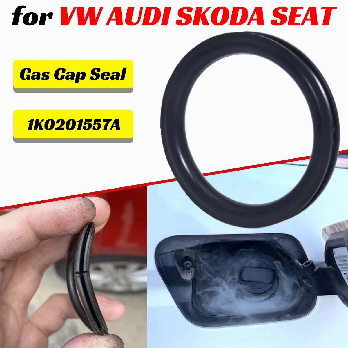 Tank O-Ring Seal - Gas Cap Replace Seal for VW