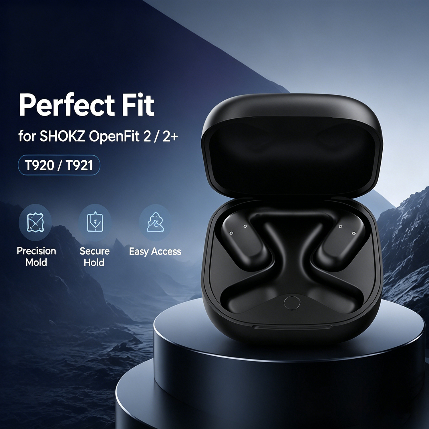 Battery Case Storage - Replacement Charging Case For SHOKZ OpenFit