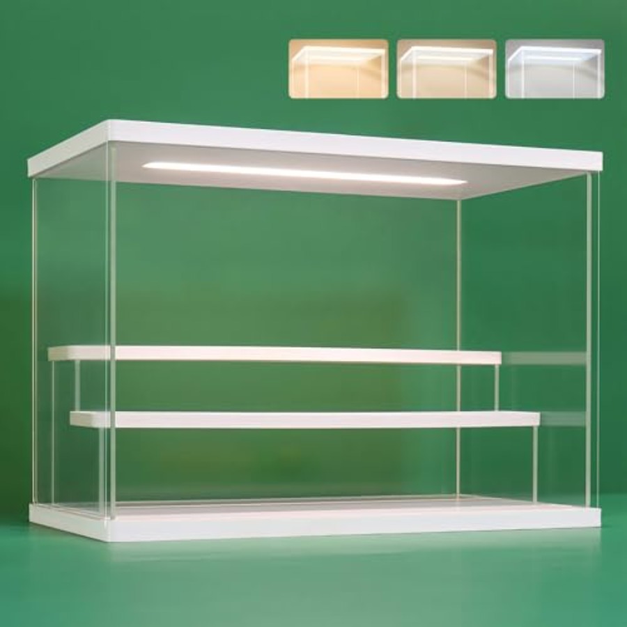 Battery Case Storage - Clear Acrylic Display Case Stand with