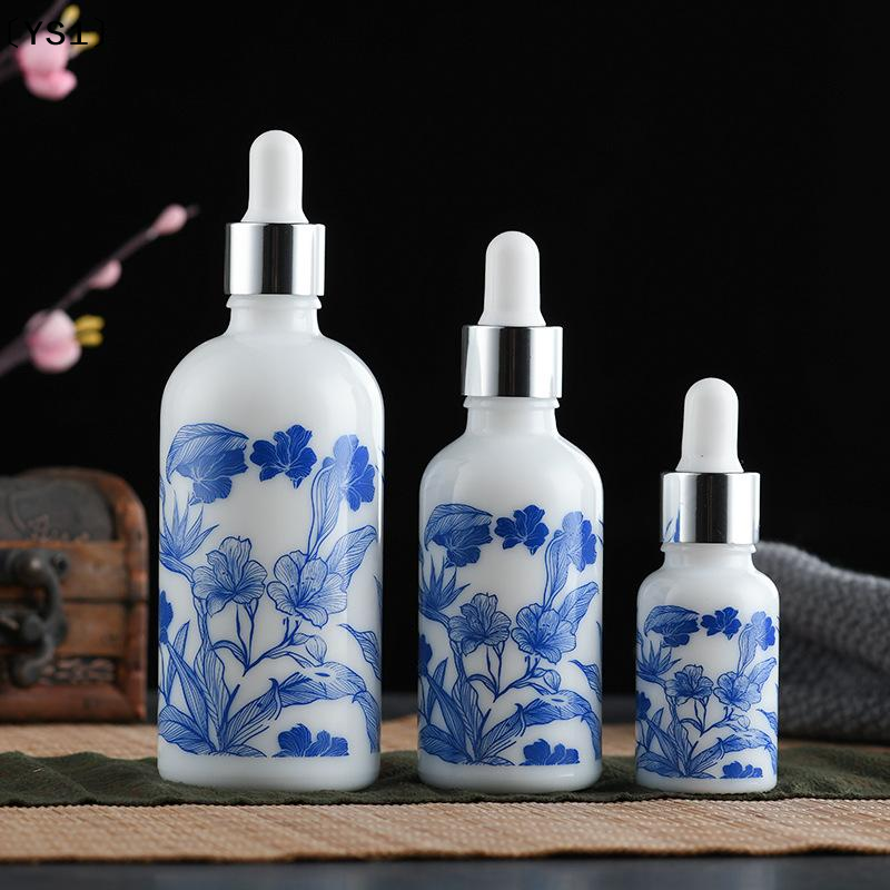 〔YS1〕10/15/30ml Ceramic Blue & - Juice Bottle Dropper review and price