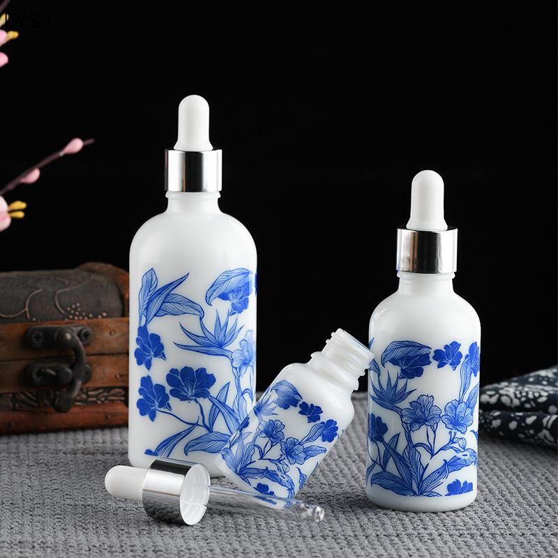 〔YS1〕10/15/30ml Ceramic Blue & - Juice Bottle Dropper review and price