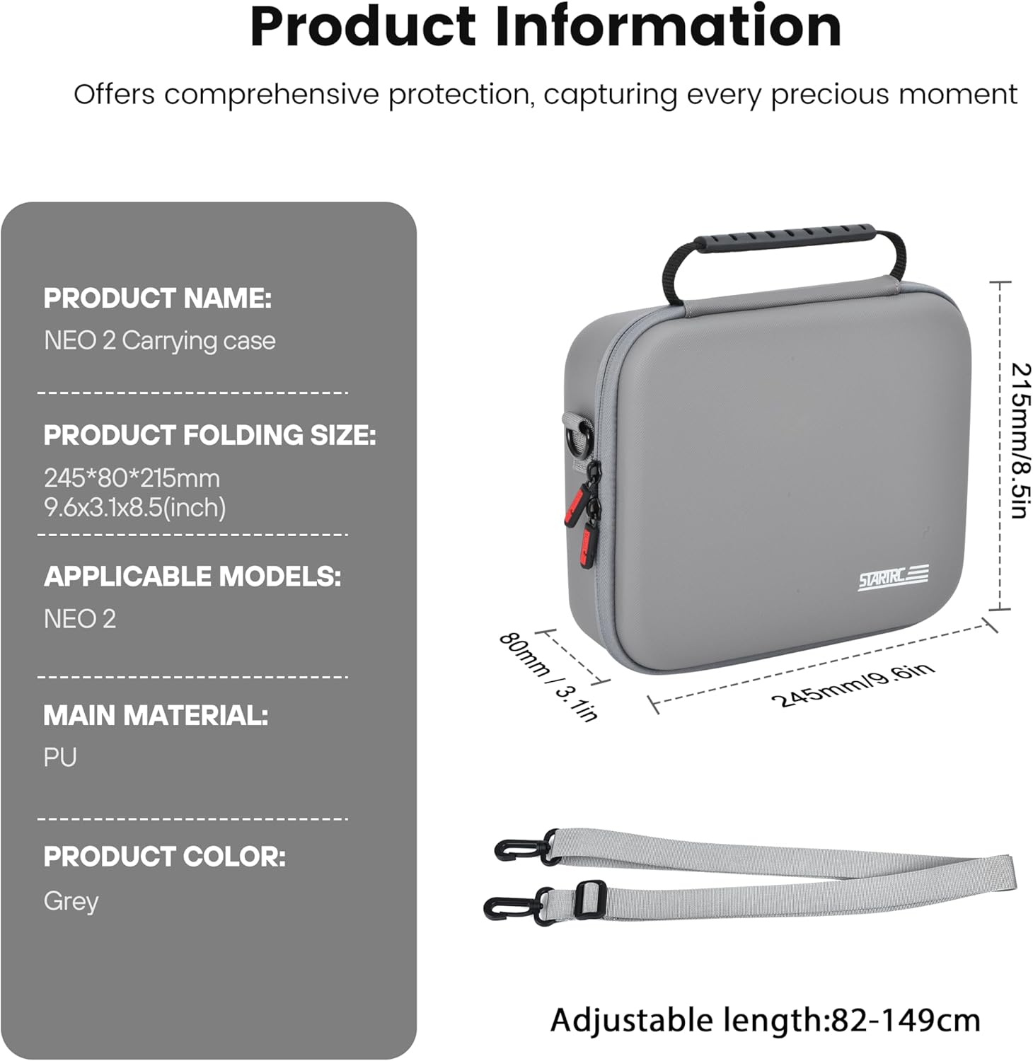 STARTRC Neo 2 Portable PU Shou - Battery Case Storage review and price