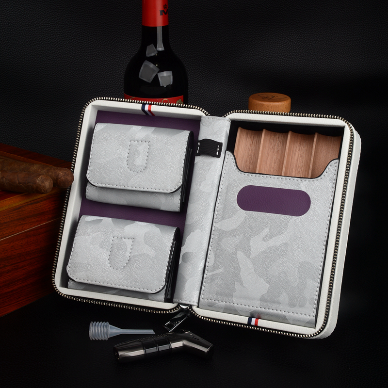Leather Travel Cigar Case Hold - Vape Ring review and price