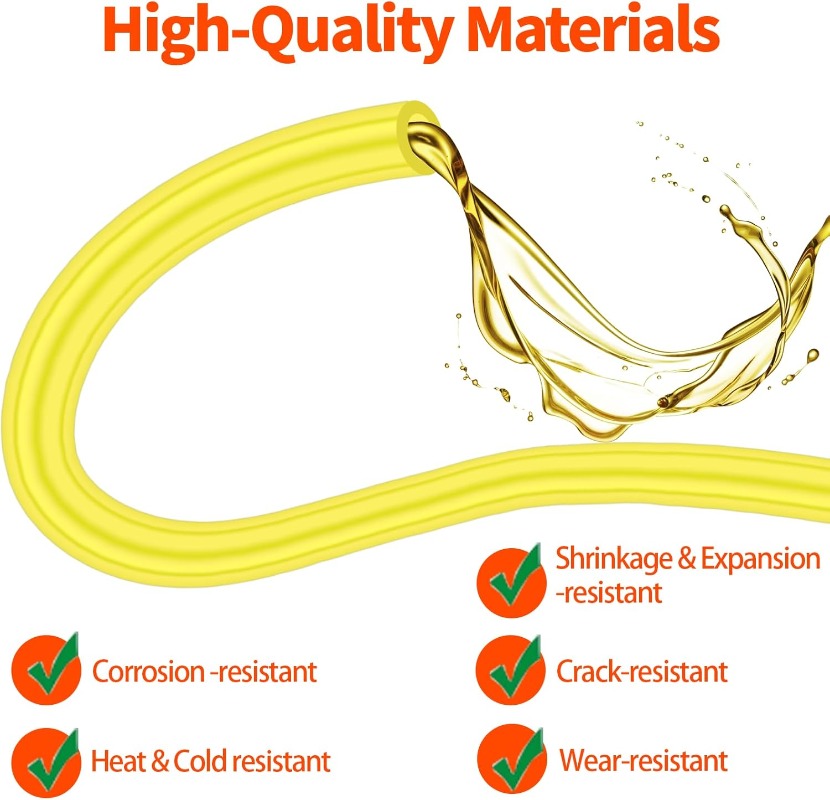 Yellow Fuel Line Hose Set 2x3. - Weed Vaping Accessories review and price