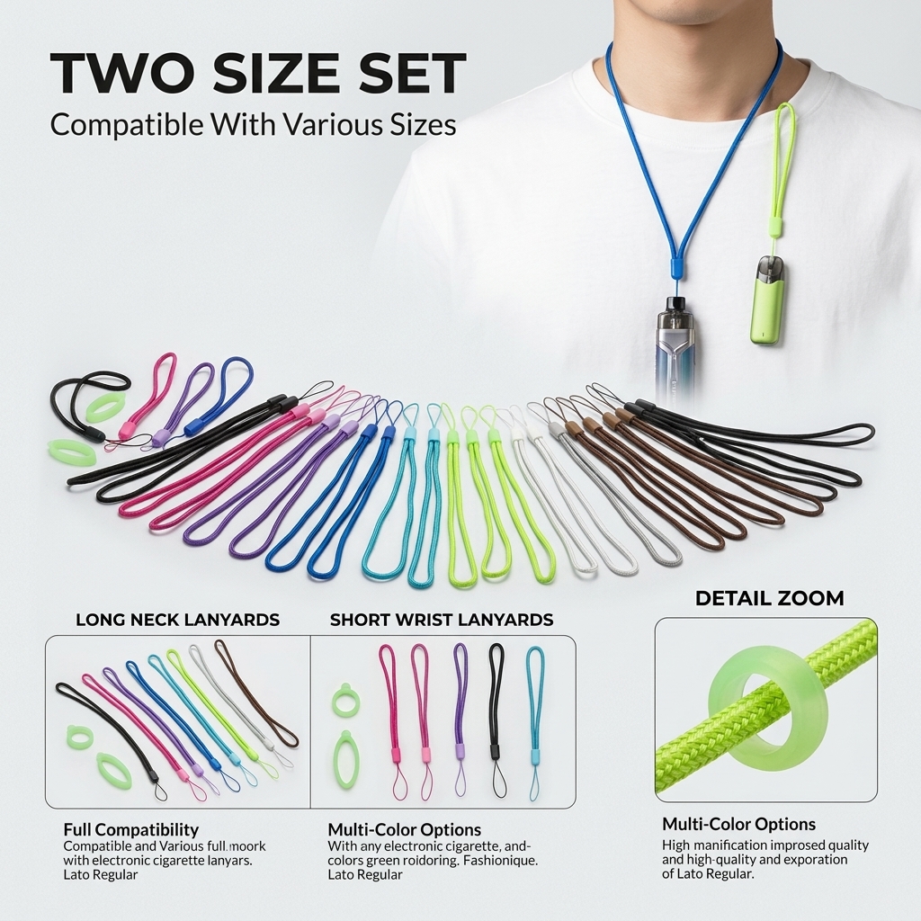 Universal Silicone Lanyard Set - Vape Band Silicone review and price