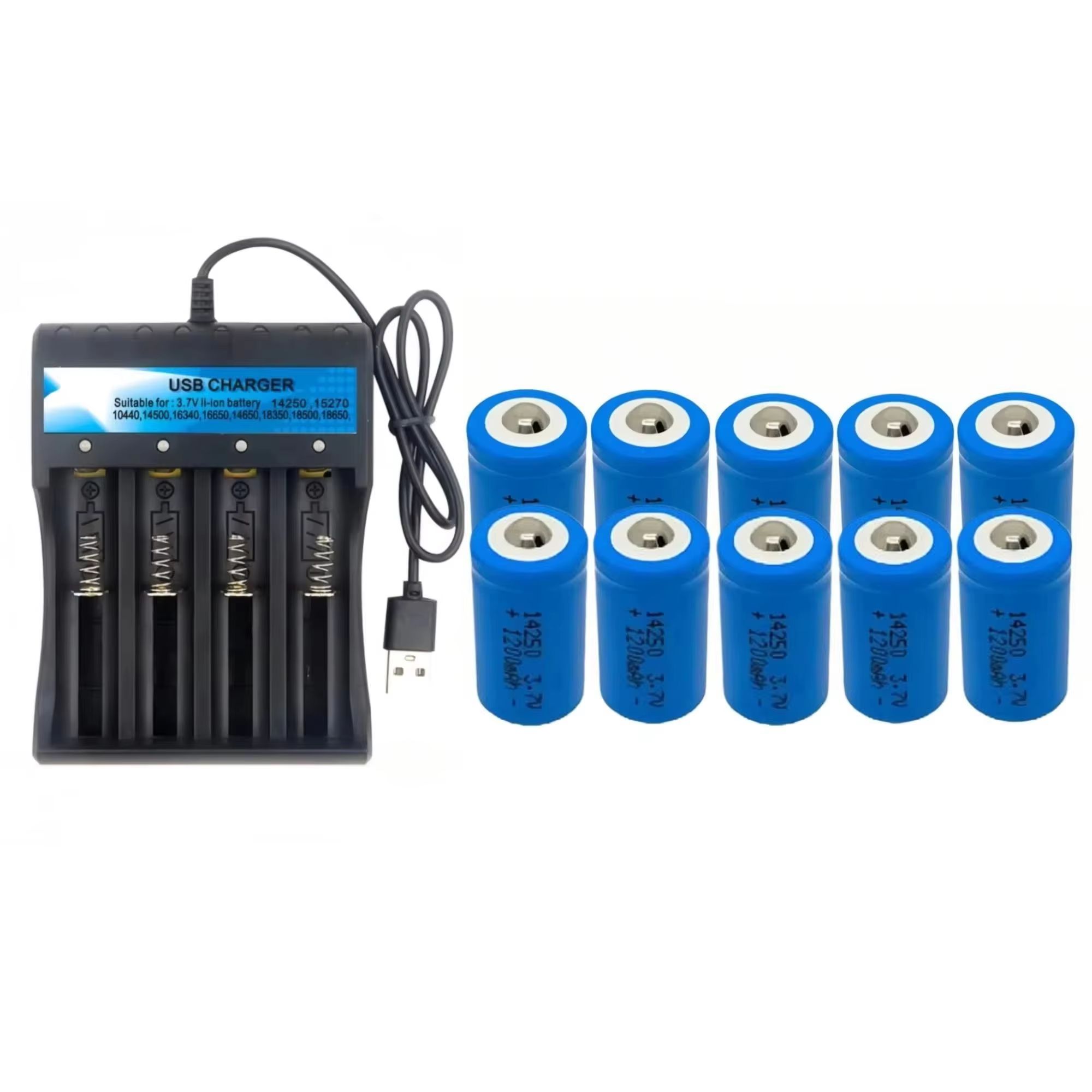10PCS Quick Charge 14250 3.7V  - Quick Vape review and price