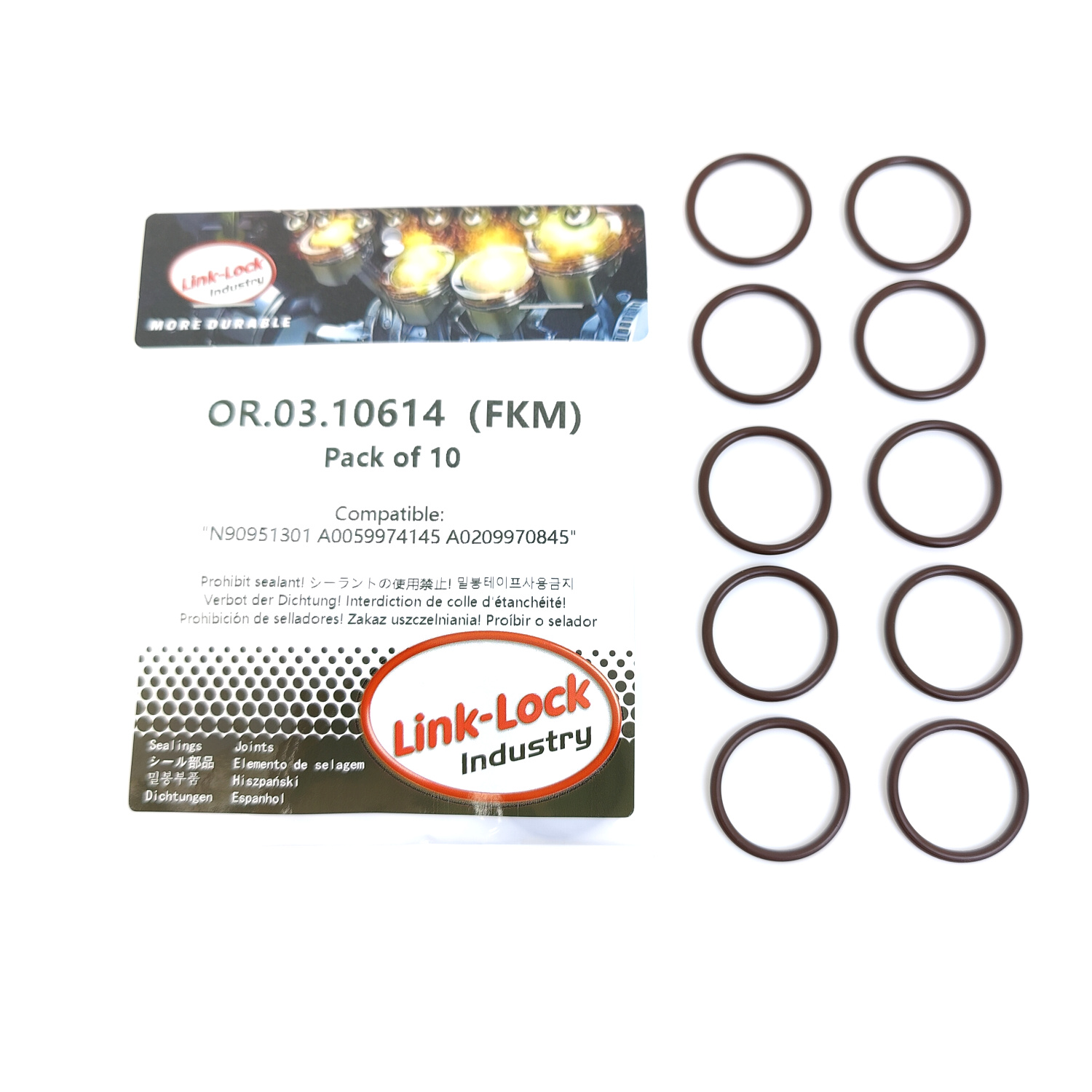 10PCS OR.03.10614 FKM Viton Se - Tank O-Ring Seal review and price
