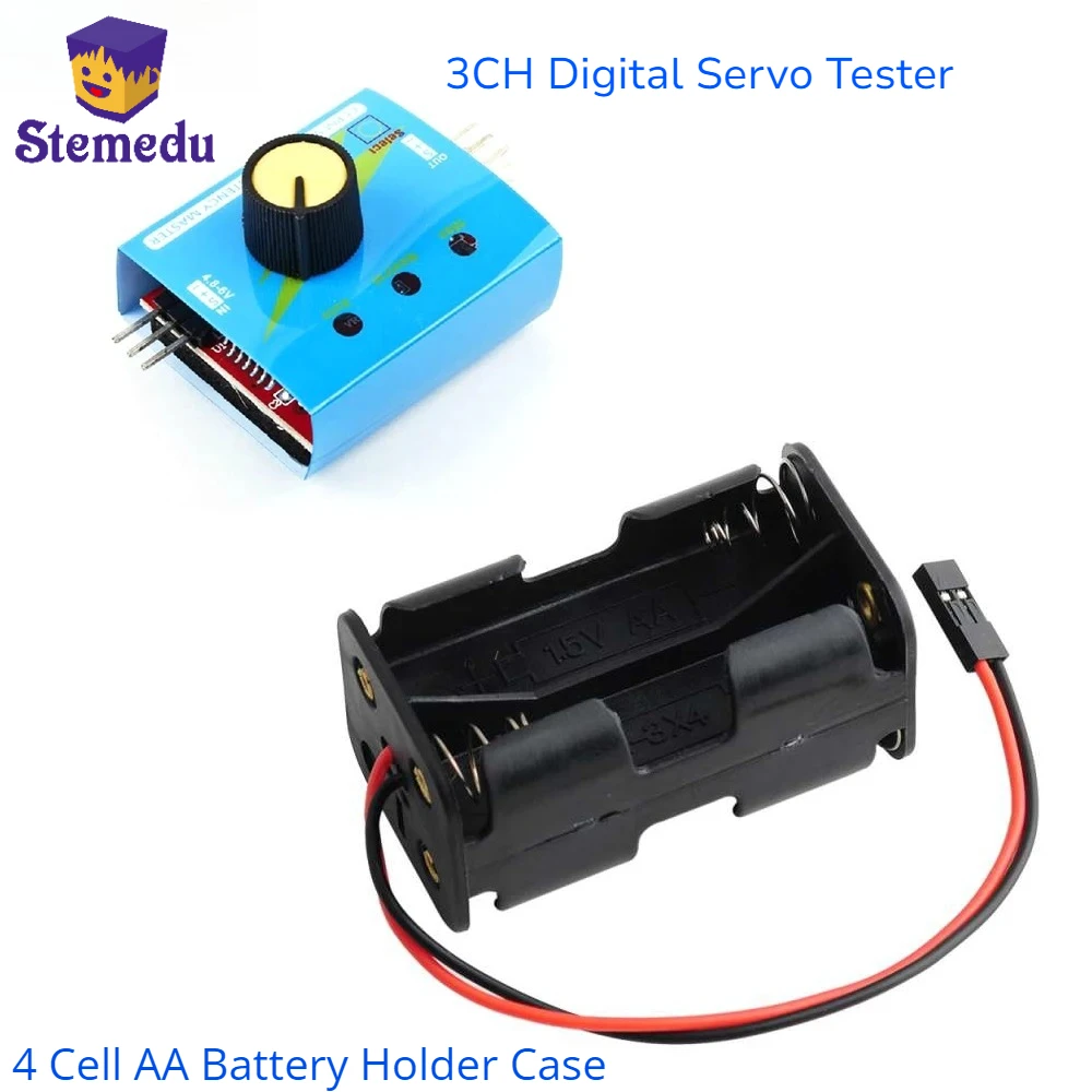 3CH Digital Servo Tester ESC S - Battery Case Storage review and price