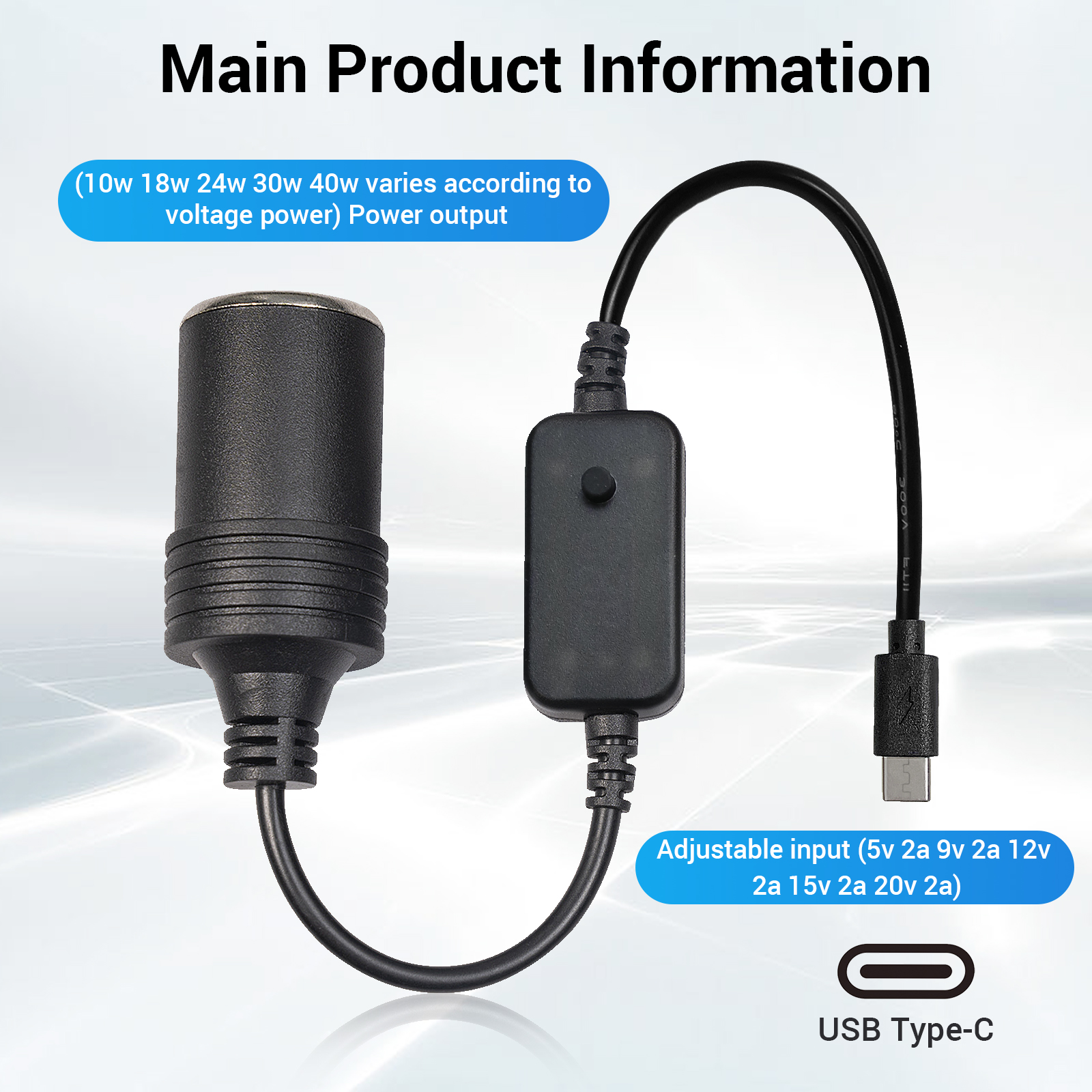1pc 5V 2A USB To 12V Cigarette - Accessories Experts Vape review and price