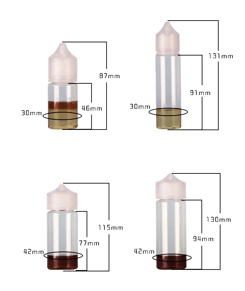 5PCS 30ml-120ml PET Clear Drop - Juice Bottle Dropper review and price