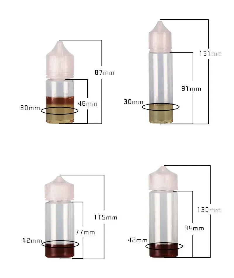 50PCS 30/60/100/120ml Empty Pl - Juice Bottle Dropper review and price