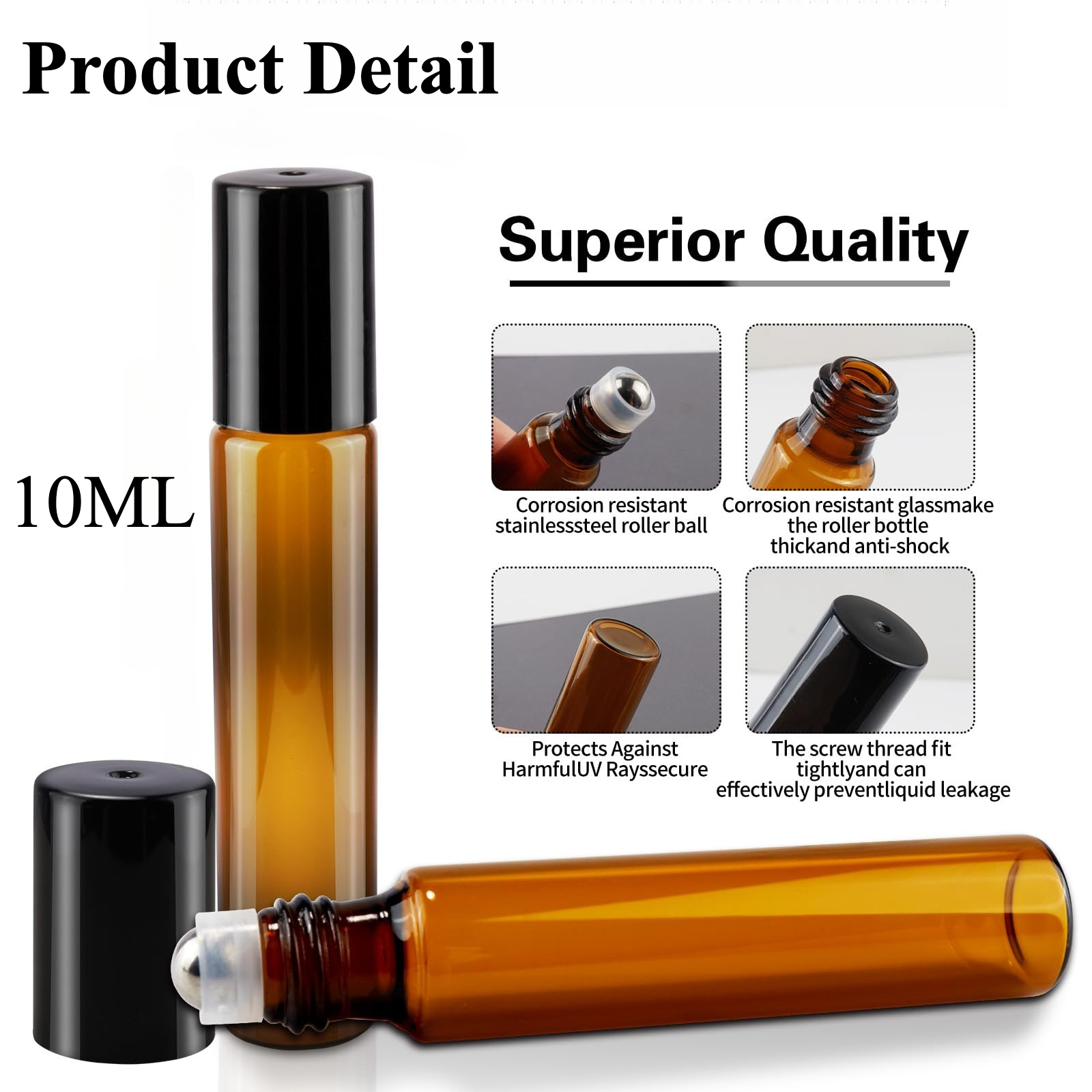 8/30pcs Glass Roll on Bottle 1 - Juice Bottle Dropper review and price