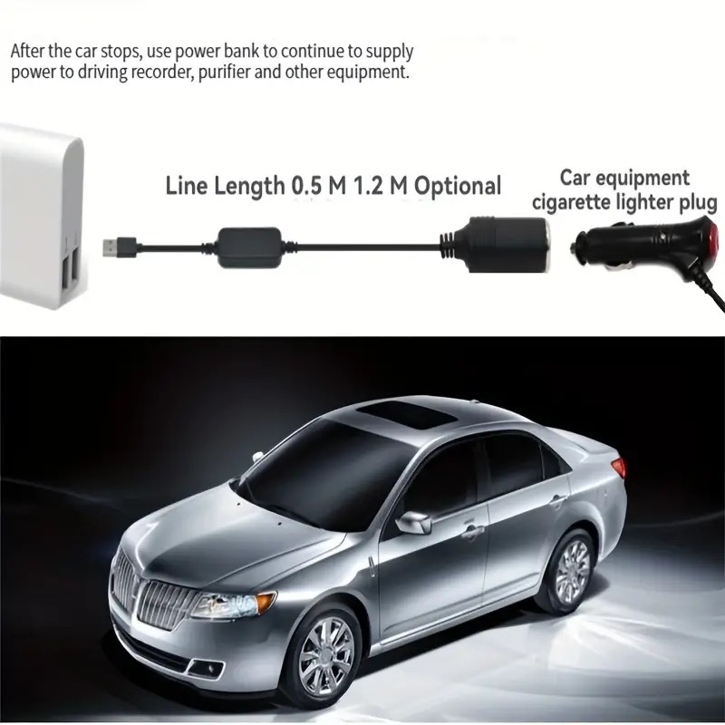 1pc 5V 2A USB To 12V Cigarette - Accessories Experts Vape review and price